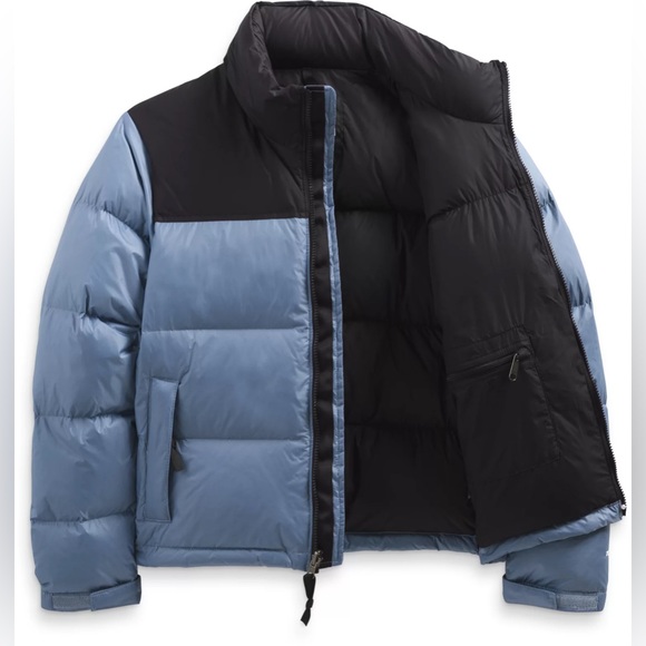 NWT The North Face 1996 Retro Nuptse Blue/Black Duck Down Puffer Jacket Coat- XS - Picture 16 of 16
